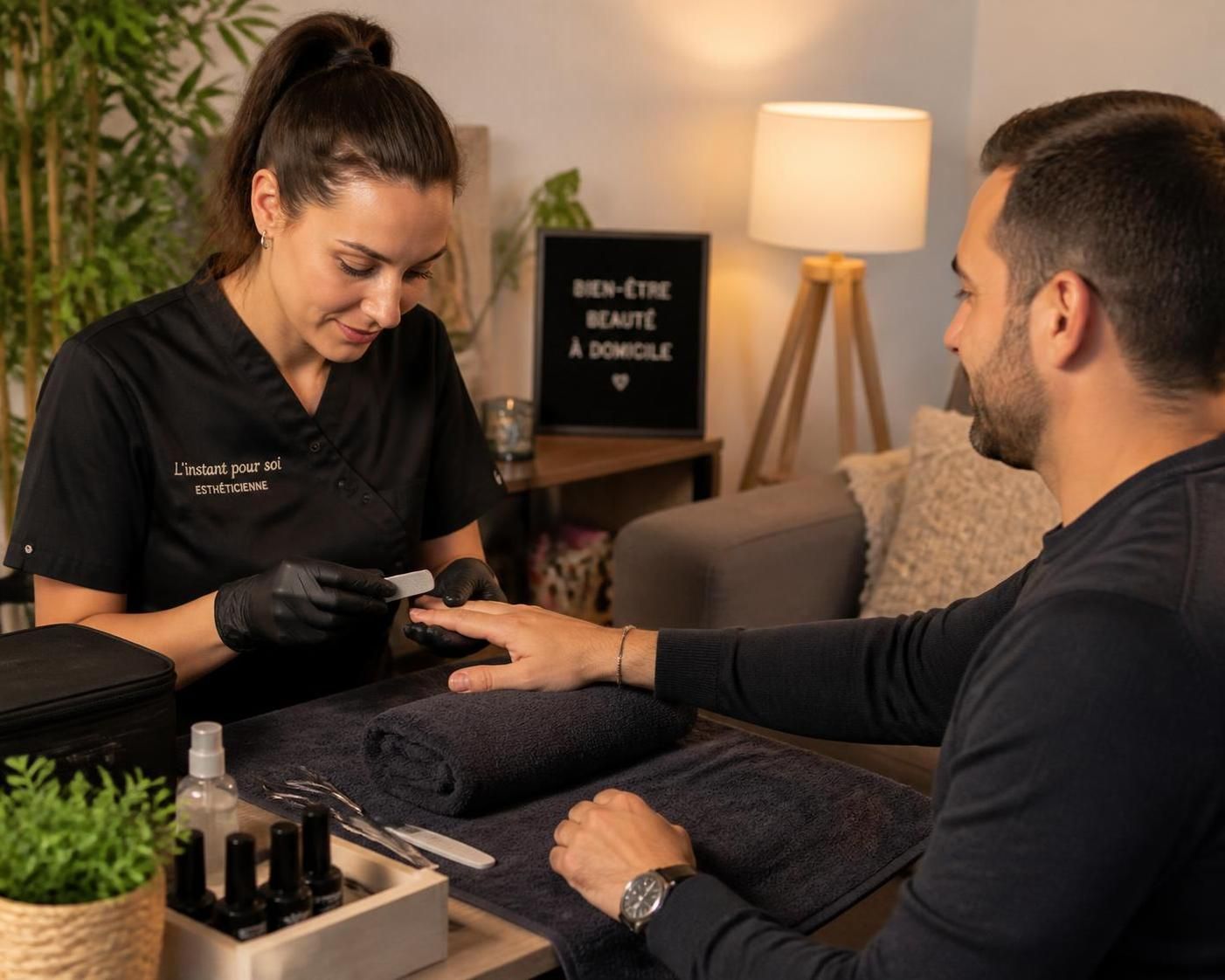 découvrez les services essentiels d'une esthéticienne à domicile pour homme et offrez à votre peau les soins personnalisés qu'elle mérite pour un teint éclatant et soigné.