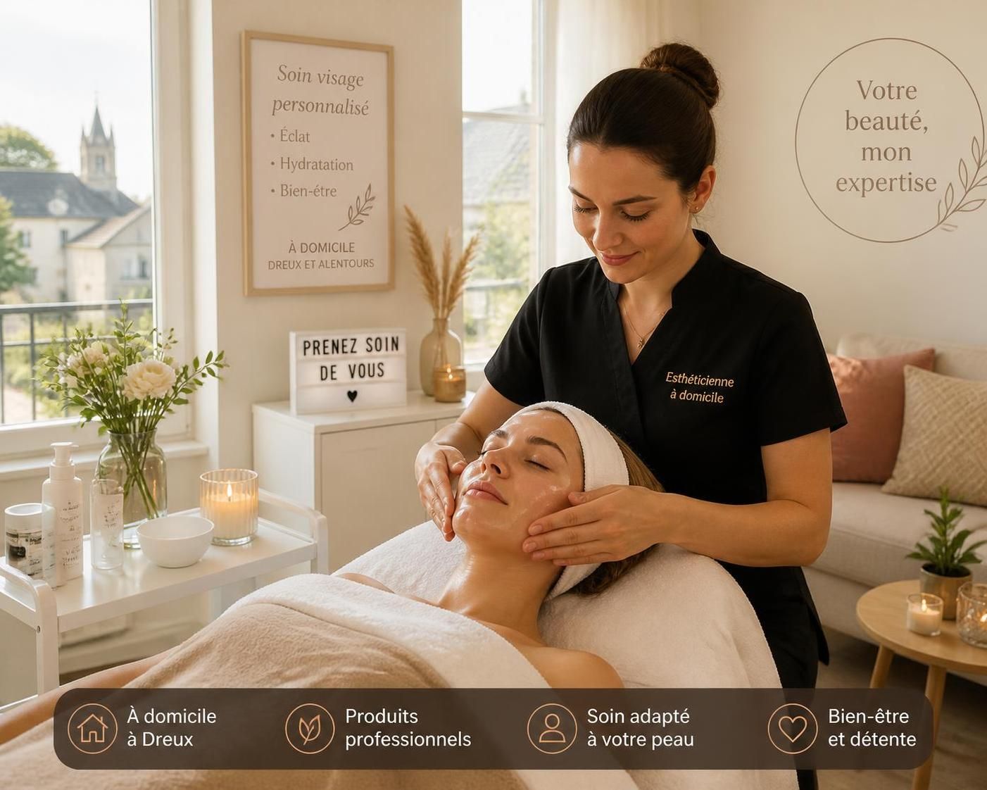 découvrez nos prestations d'esthéticienne à domicile et profitez d'un soin personnalisé dans le confort de votre maison. beauté et bien-être sur mesure, sans déplacement.