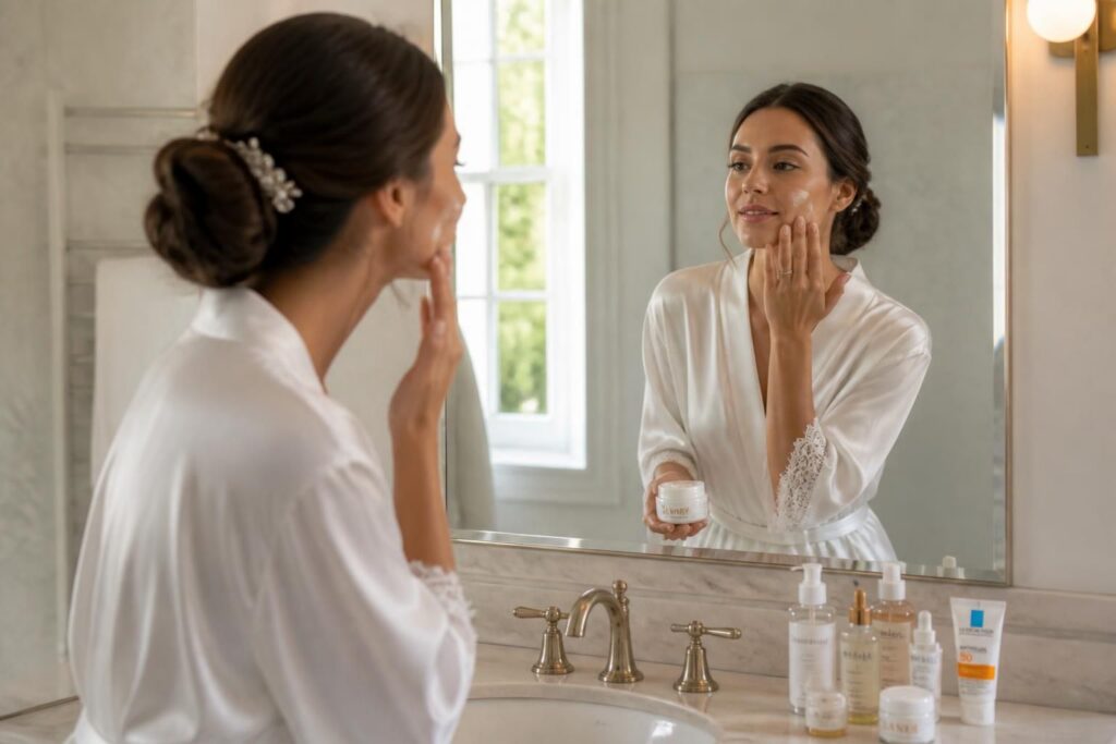 découvrez nos conseils et astuces essentiels pour préparer votre peau avant un maquillage de mariage, afin d'obtenir un teint parfait et une tenue longue durée le jour j.