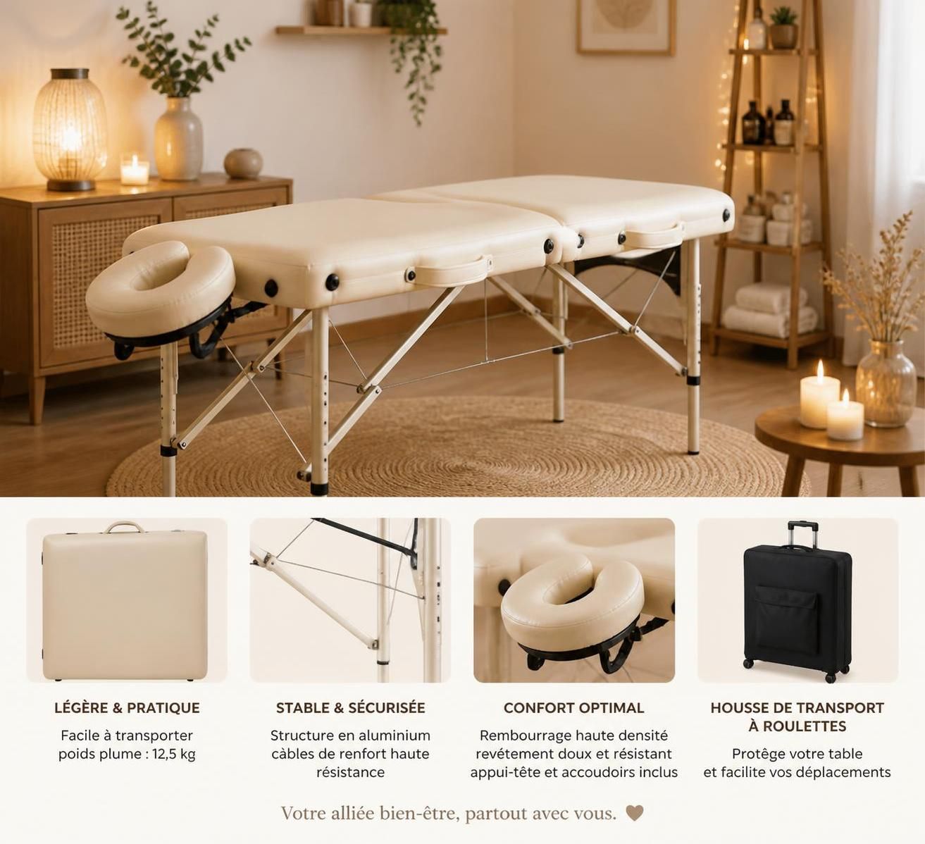 découvrez comment choisir la meilleure table pliante pour esthéticienne à domicile, alliant confort, praticité et qualité pour vos soins en toute sérénité.