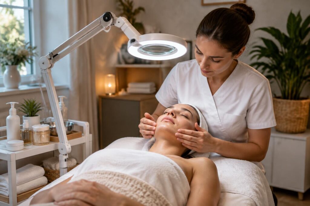 découvrez comment choisir et utiliser une lampe esthéticienne à domicile pour réaliser des soins précis, confortables et professionnels.